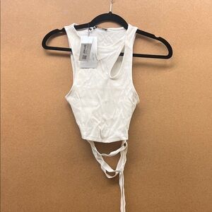 Zara White Crop Top